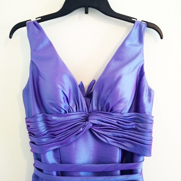 Bella Formals by Venus Iridescent Purple Dress - Picture 3 of 6